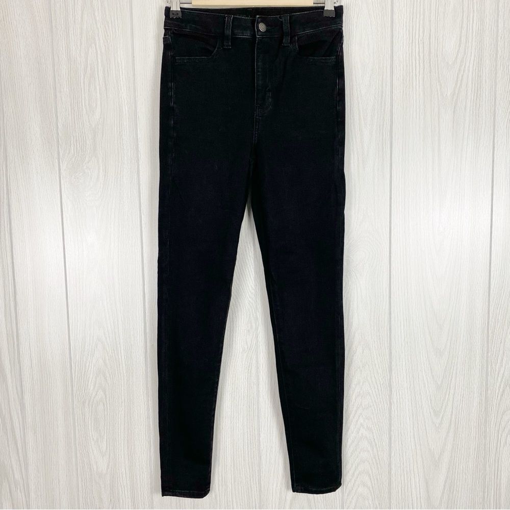 American Eagle | Black Super Hi Rise Jegging 360 Next Level Stretch Size 4